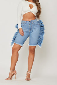 Butterflies - Denim Shorts